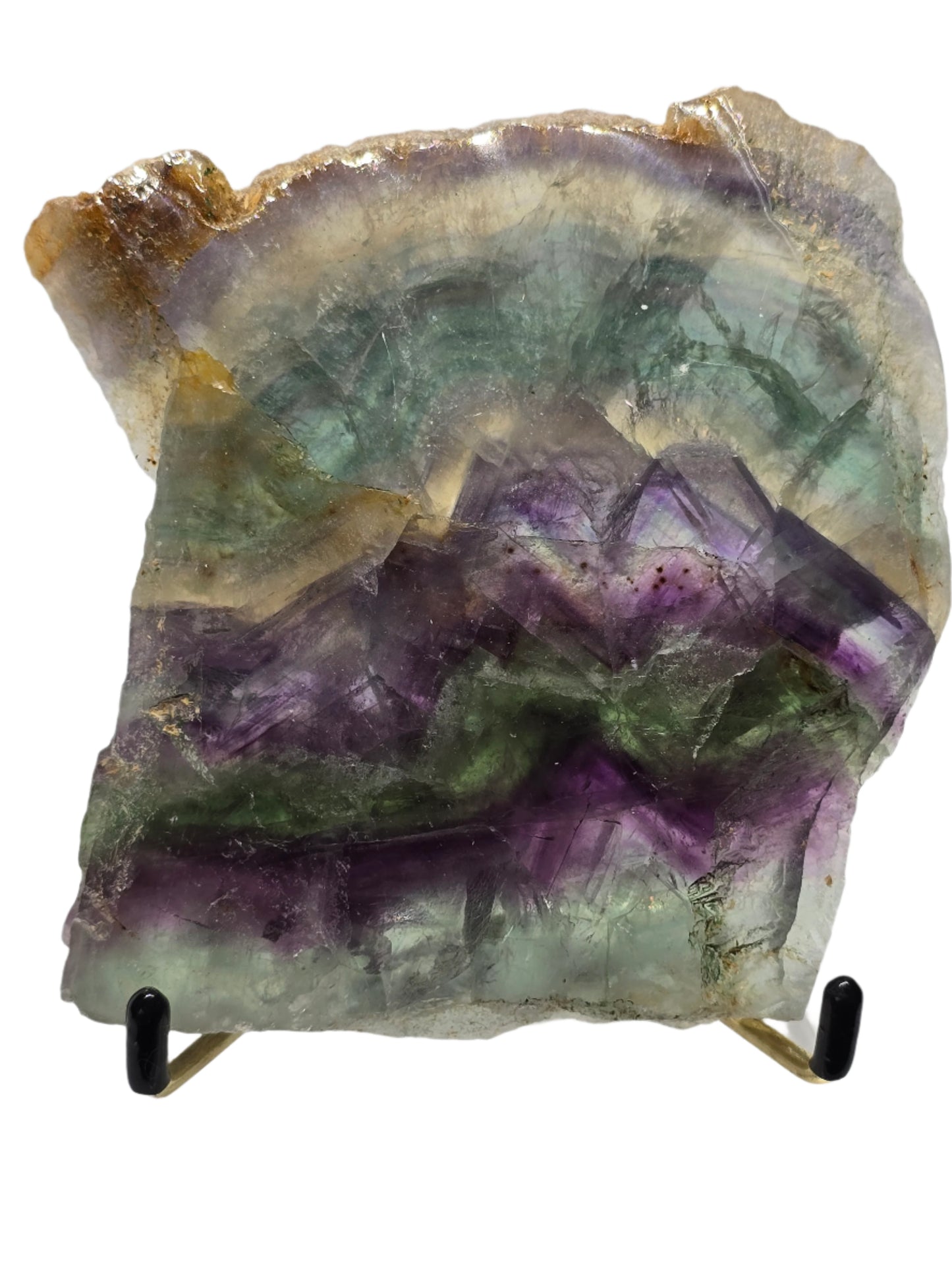 RAINBOW FLUORITE SLAB #4