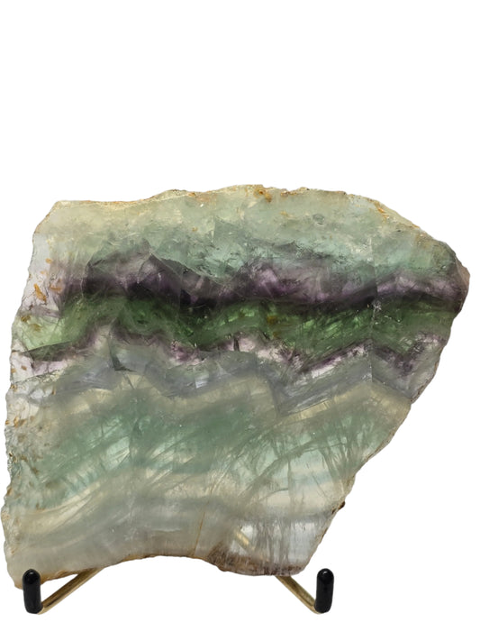 RAINBOW FLUORITE SLAB #8