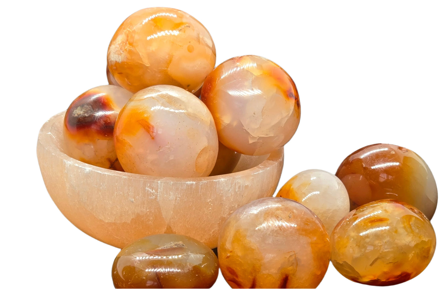 CARNELIAN PALM STONES