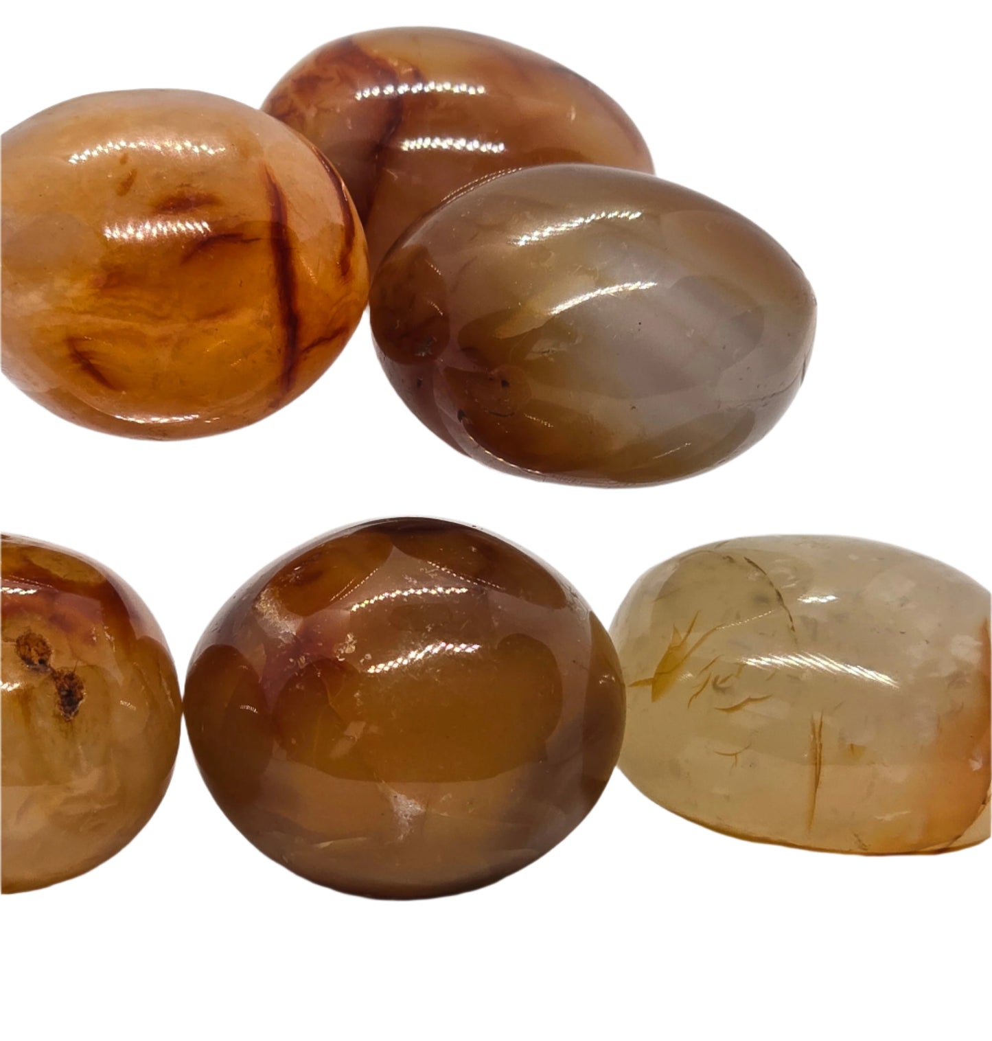 CARNELIAN PALM STONES