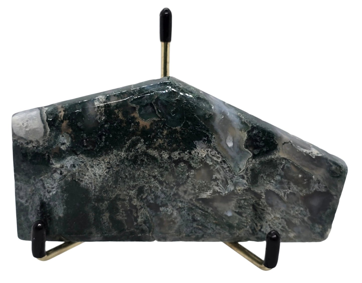 MOSS AGATE TRAPEZOID SLAB #120
