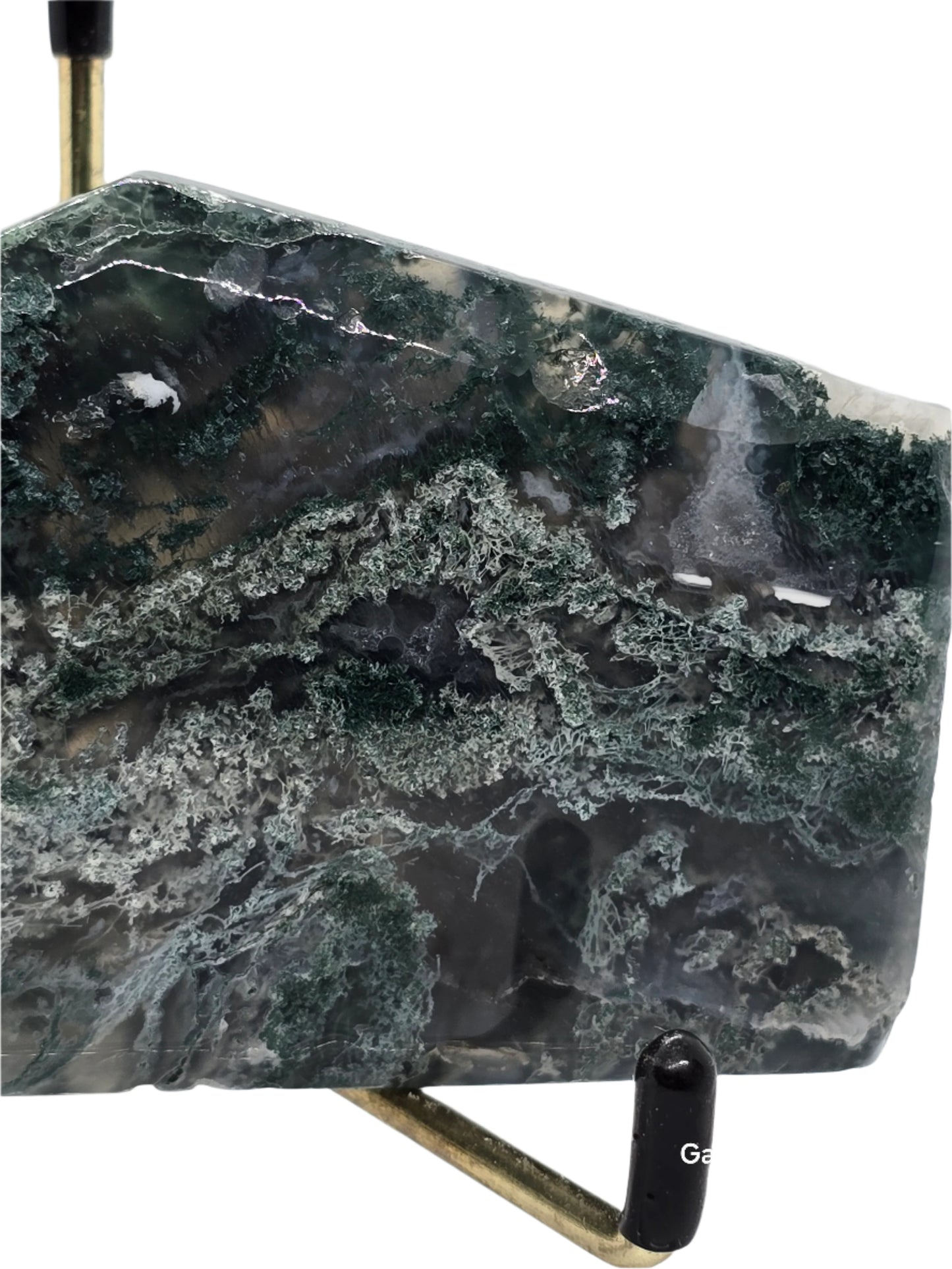 MOSS AGATE TRAPEZOID SLAB #120