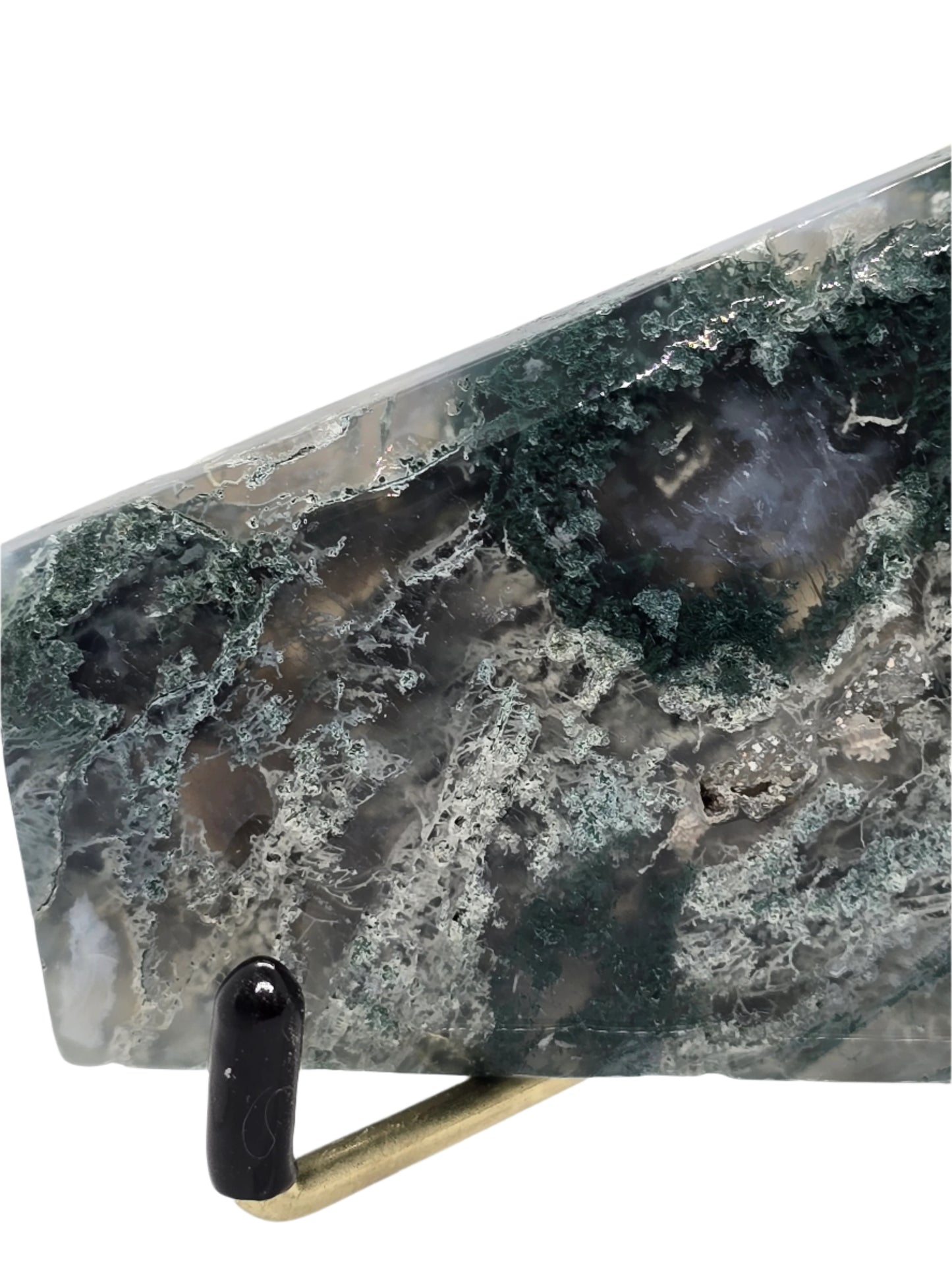 MOSS AGATE TRAPEZOID SLAB #120