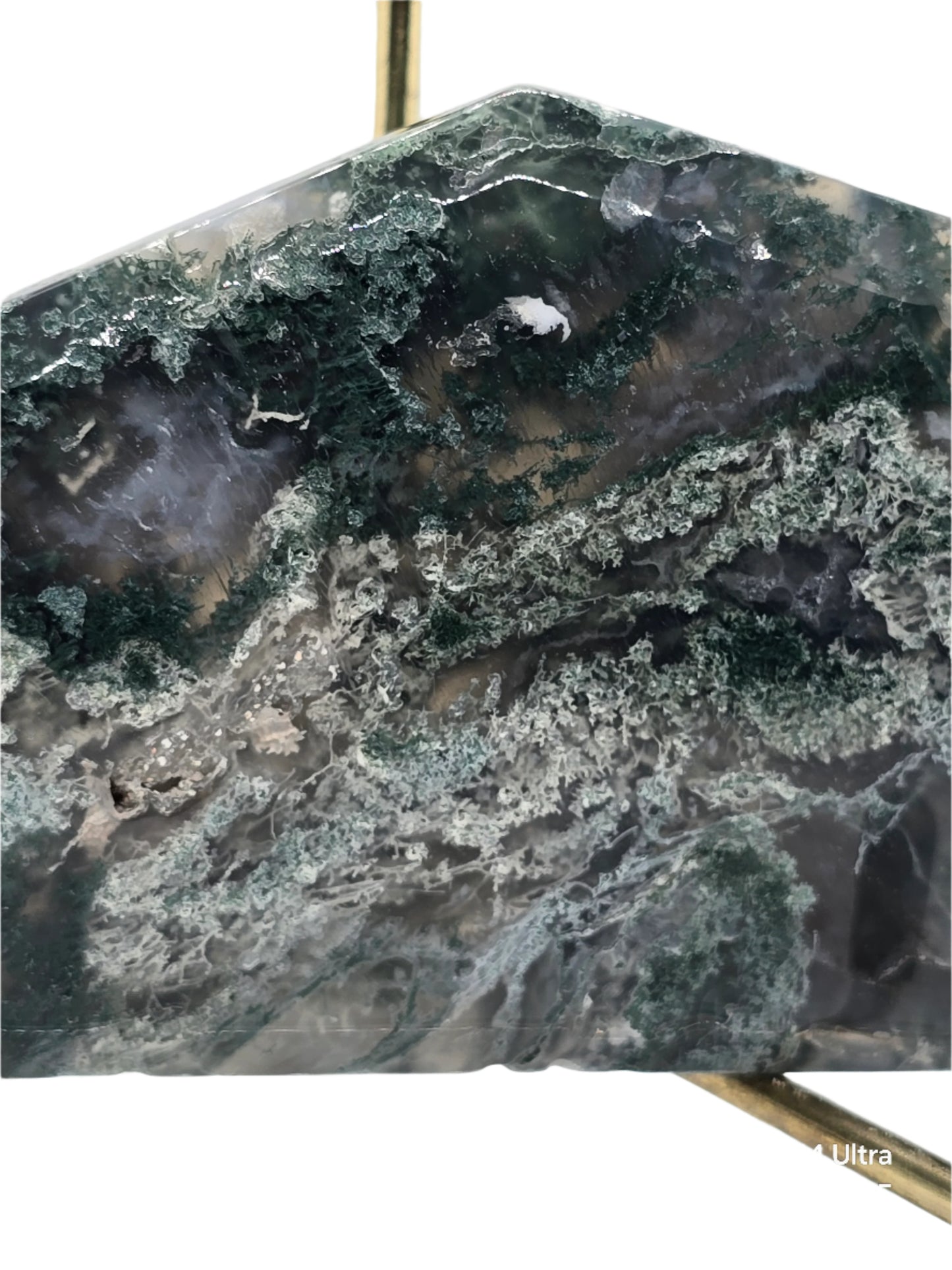 MOSS AGATE TRAPEZOID SLAB #120