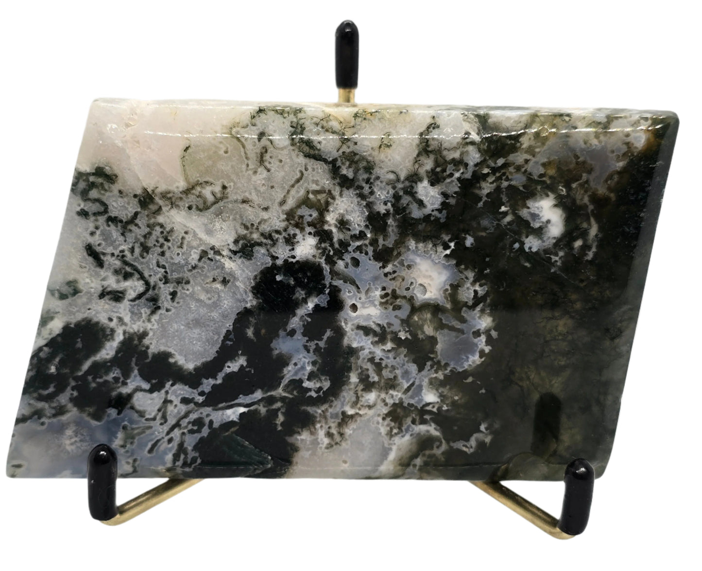 MOSS AGATE SLAB PARALLELOGRAM #10