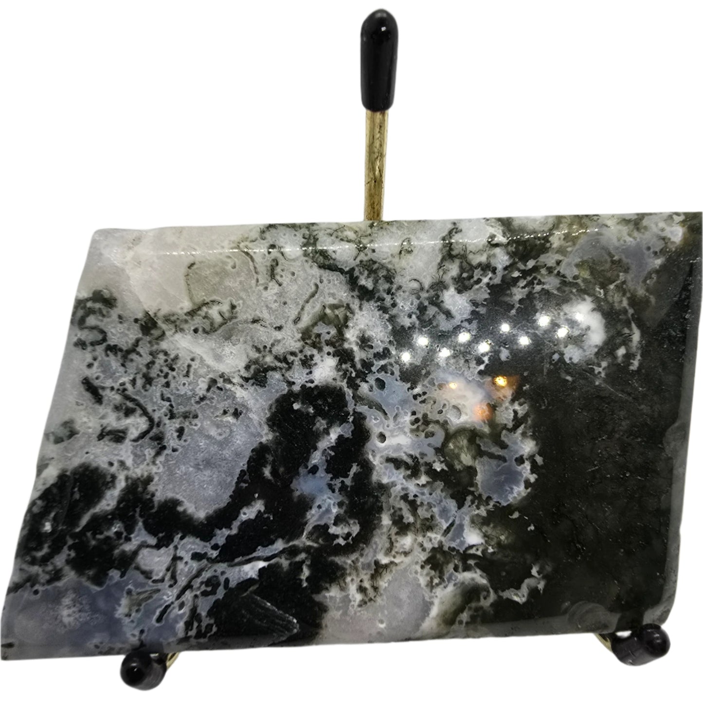 MOSS AGATE SLAB PARALLELOGRAM #10