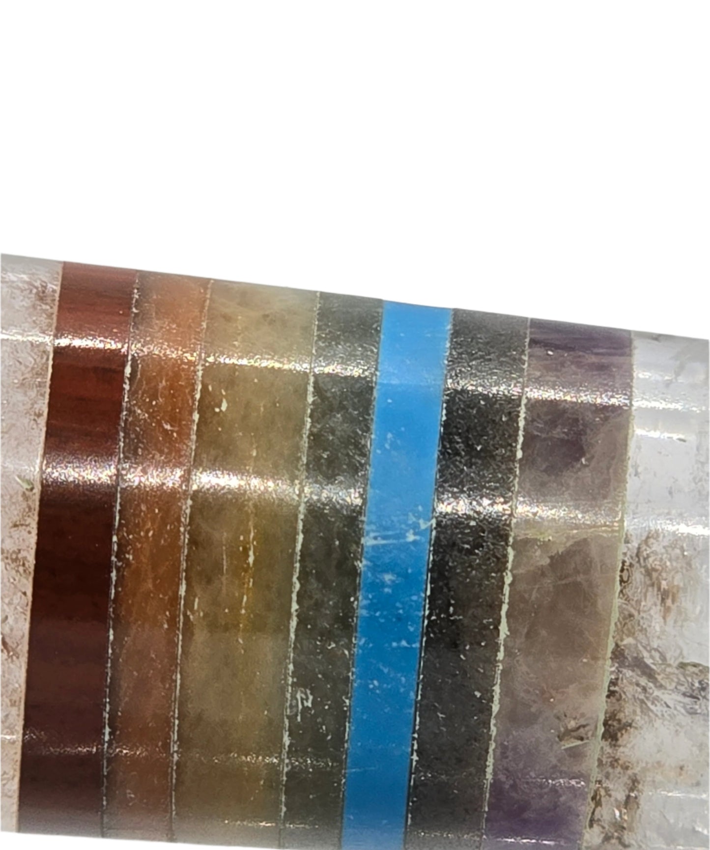 CLEAR QUARTZ RAINBOW GEM MASSAGE WAND