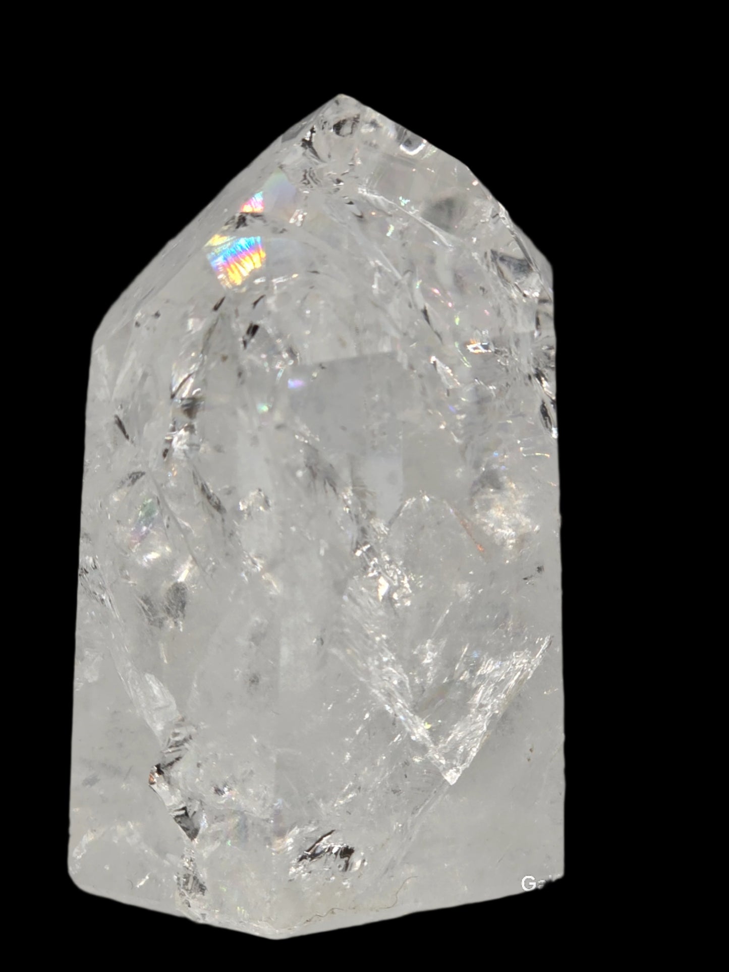 MINI FIRE & ICE (CRACKLE) QUARTZ TOWER