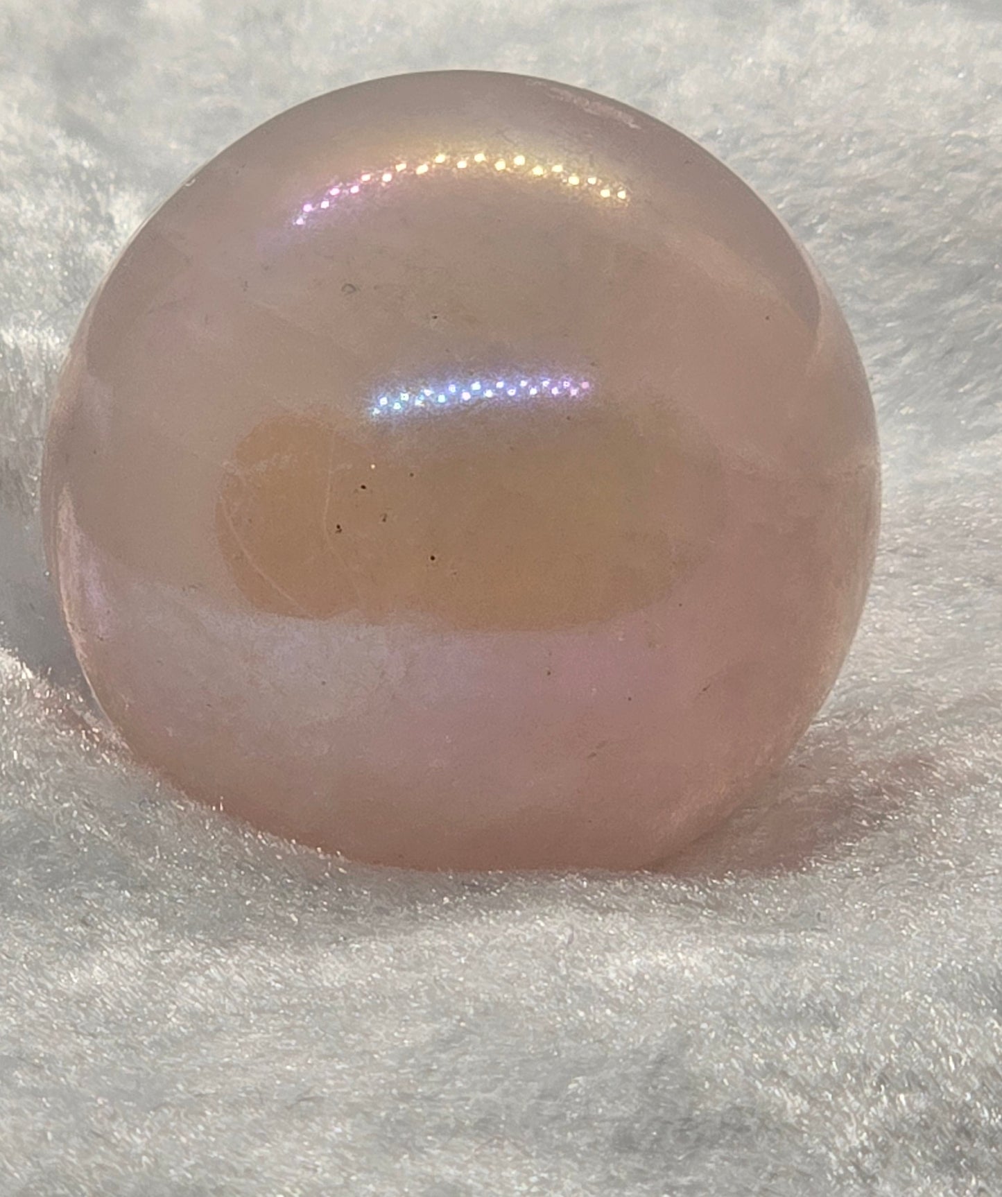 AURA ROSE QUARTZ MINI SPHERE
