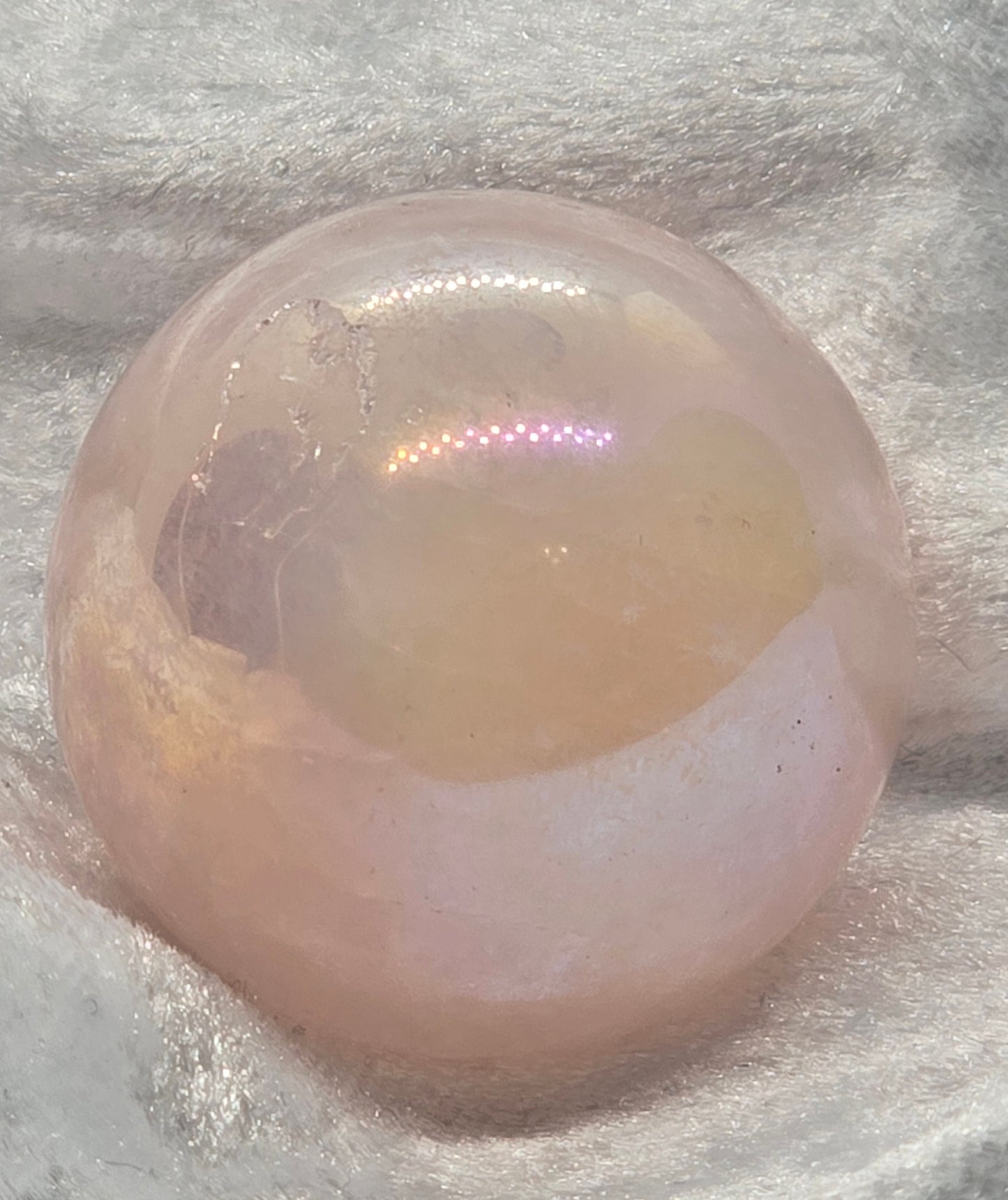 AURA ROSE QUARTZ MINI SPHERE