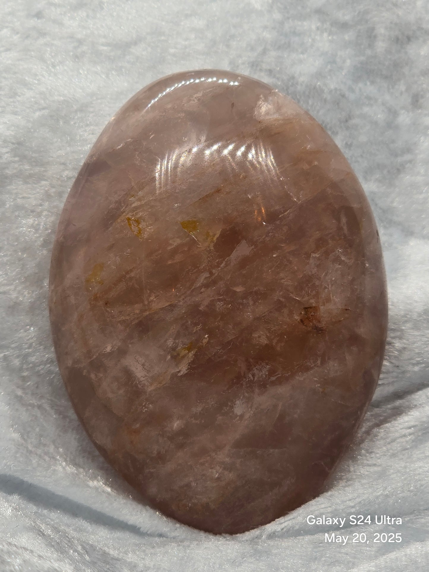 ROSE QUARTZ PALM STONES