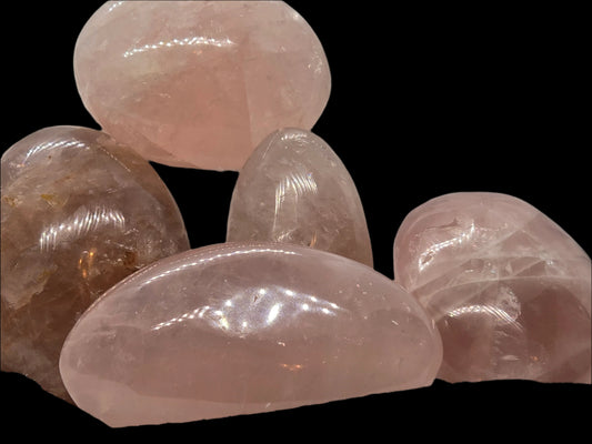 ROSE QUARTZ PALM STONES