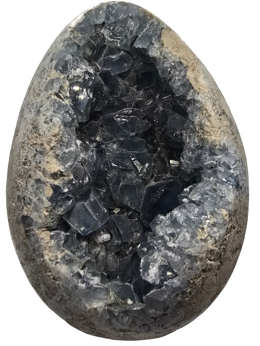 CELESTITE EGG STATEMENT DECOR*