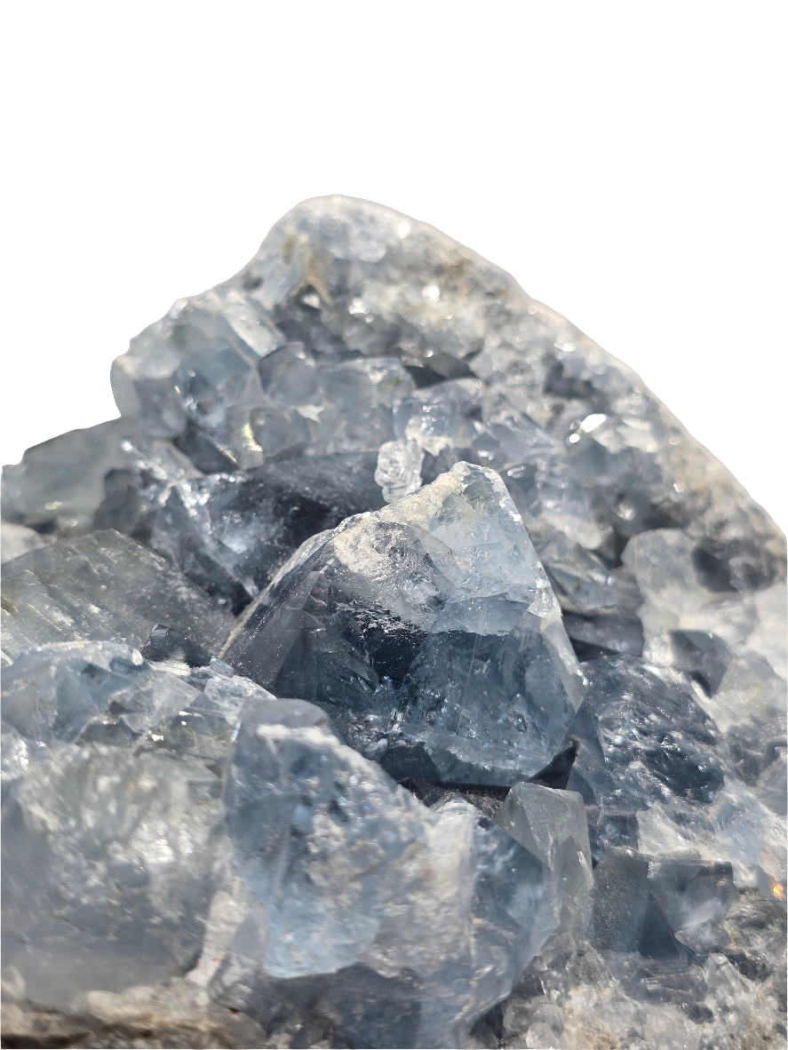 CELESTITE CLUSTER DECOR SPECIMEN*