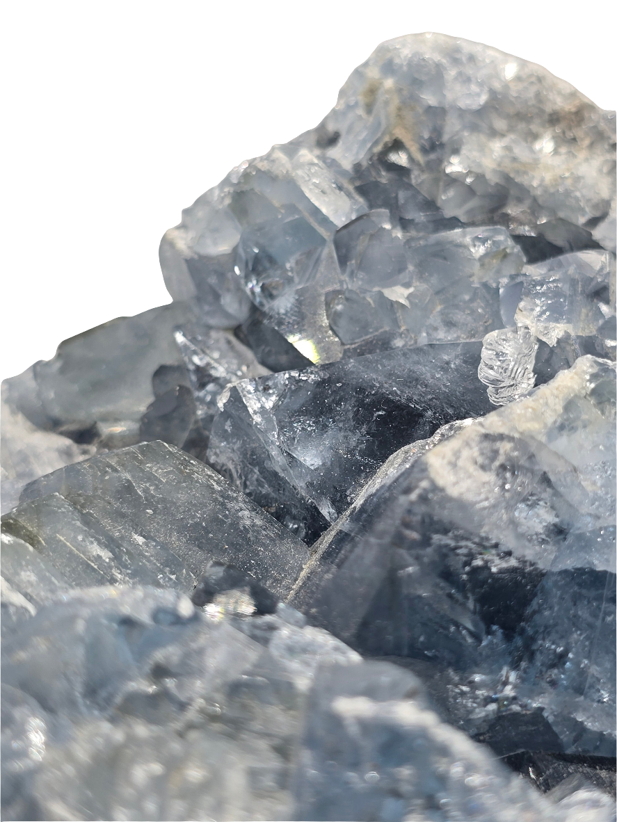 CELESTITE CLUSTER DECOR SPECIMEN*