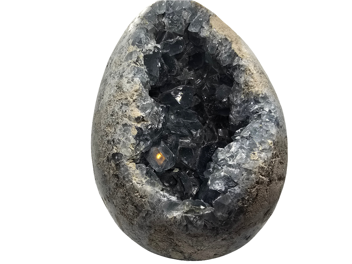 CELESTITE EGG STATEMENT DECOR*