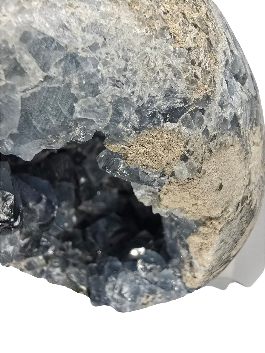 CELESTITE EGG STATEMENT DECOR*