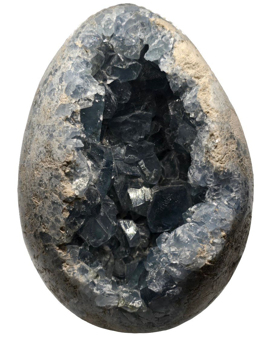 CELESTITE EGG STATEMENT DECOR*