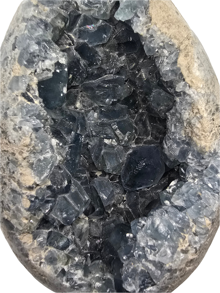 CELESTITE EGG STATEMENT DECOR*