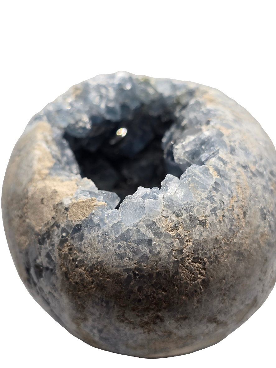 CELESTITE EGG STATEMENT DECOR*