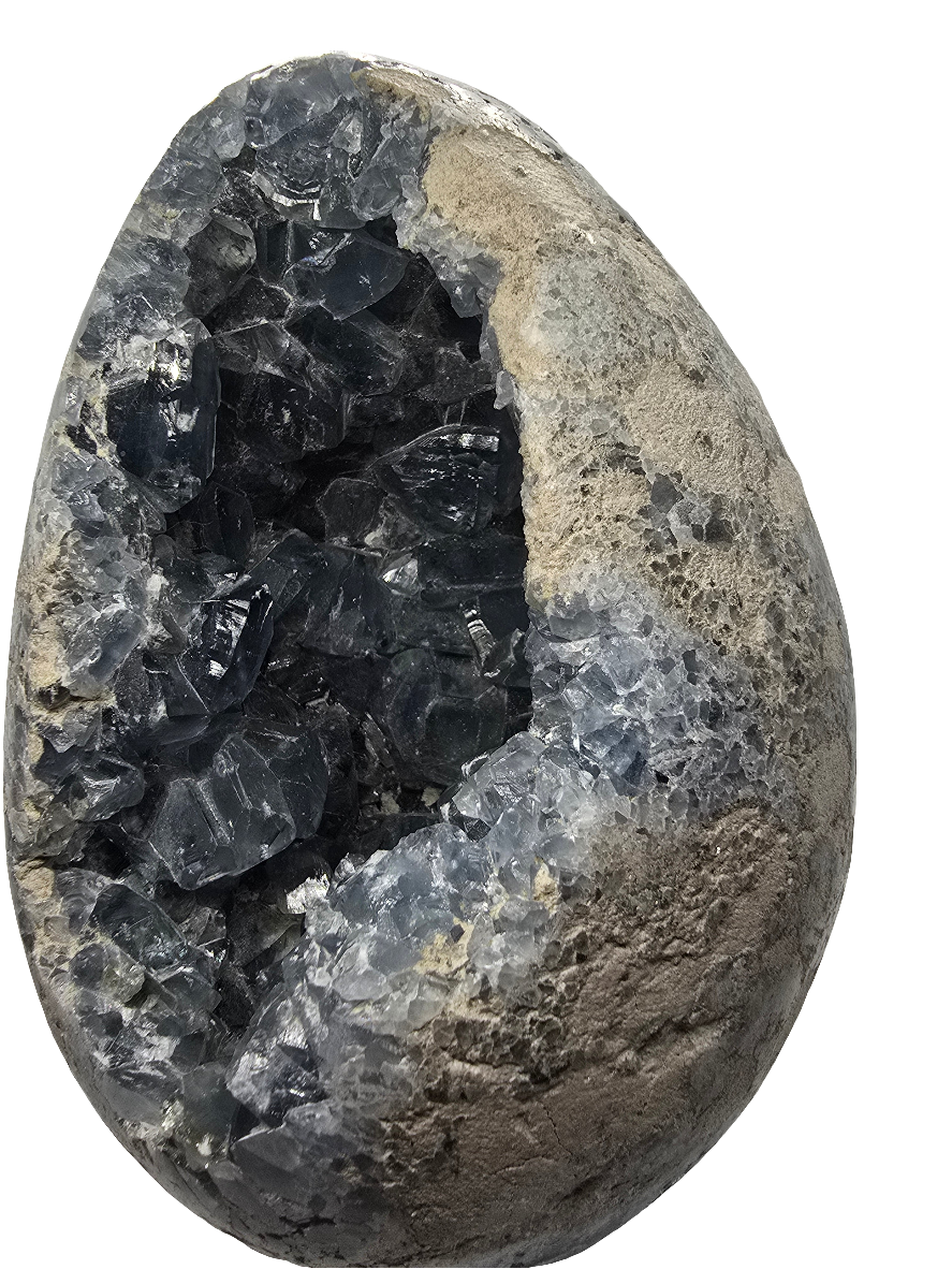 CELESTITE EGG STATEMENT DECOR*
