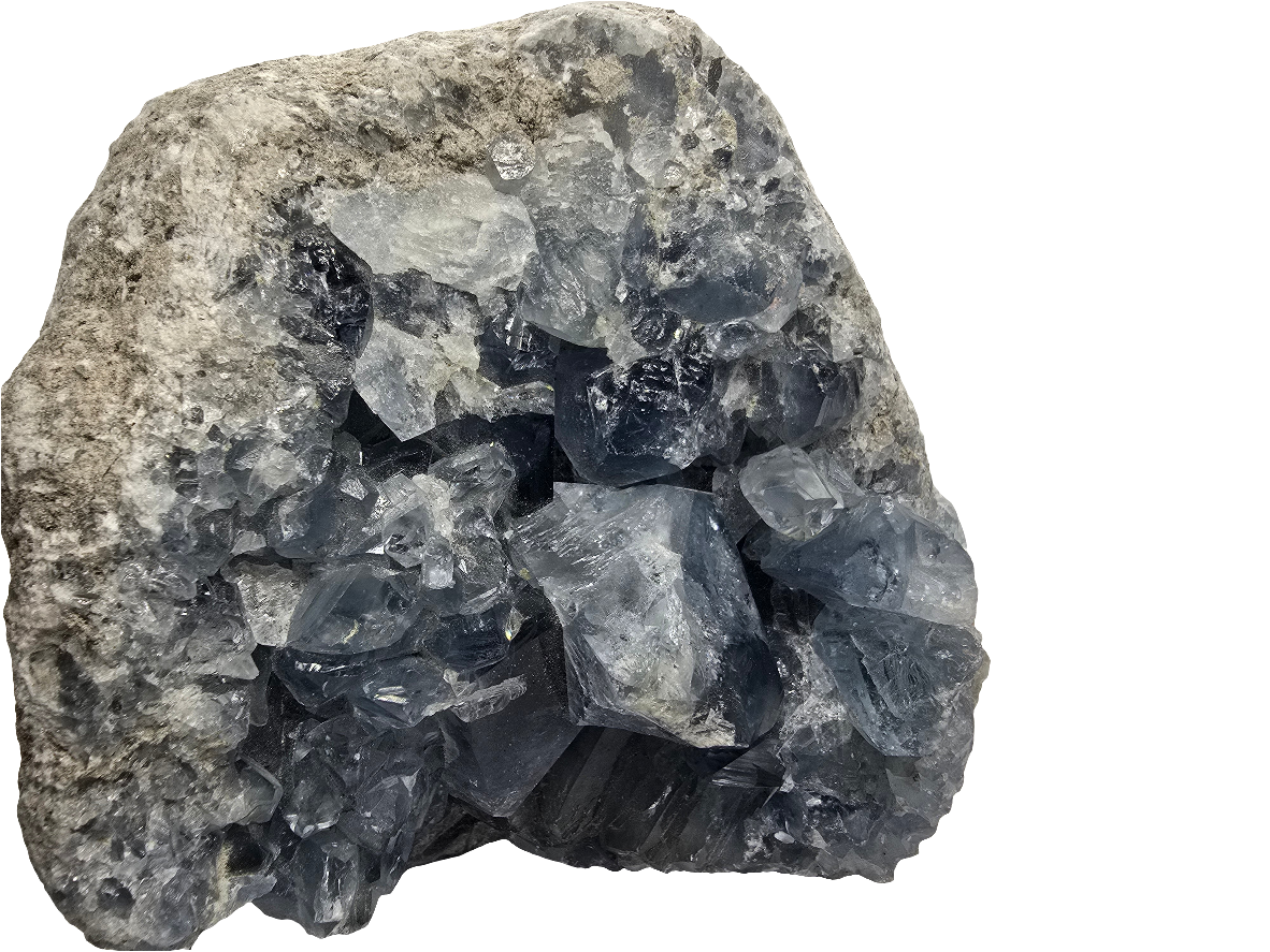 CELESTITE CLUSTER DECOR SPECIMEN*